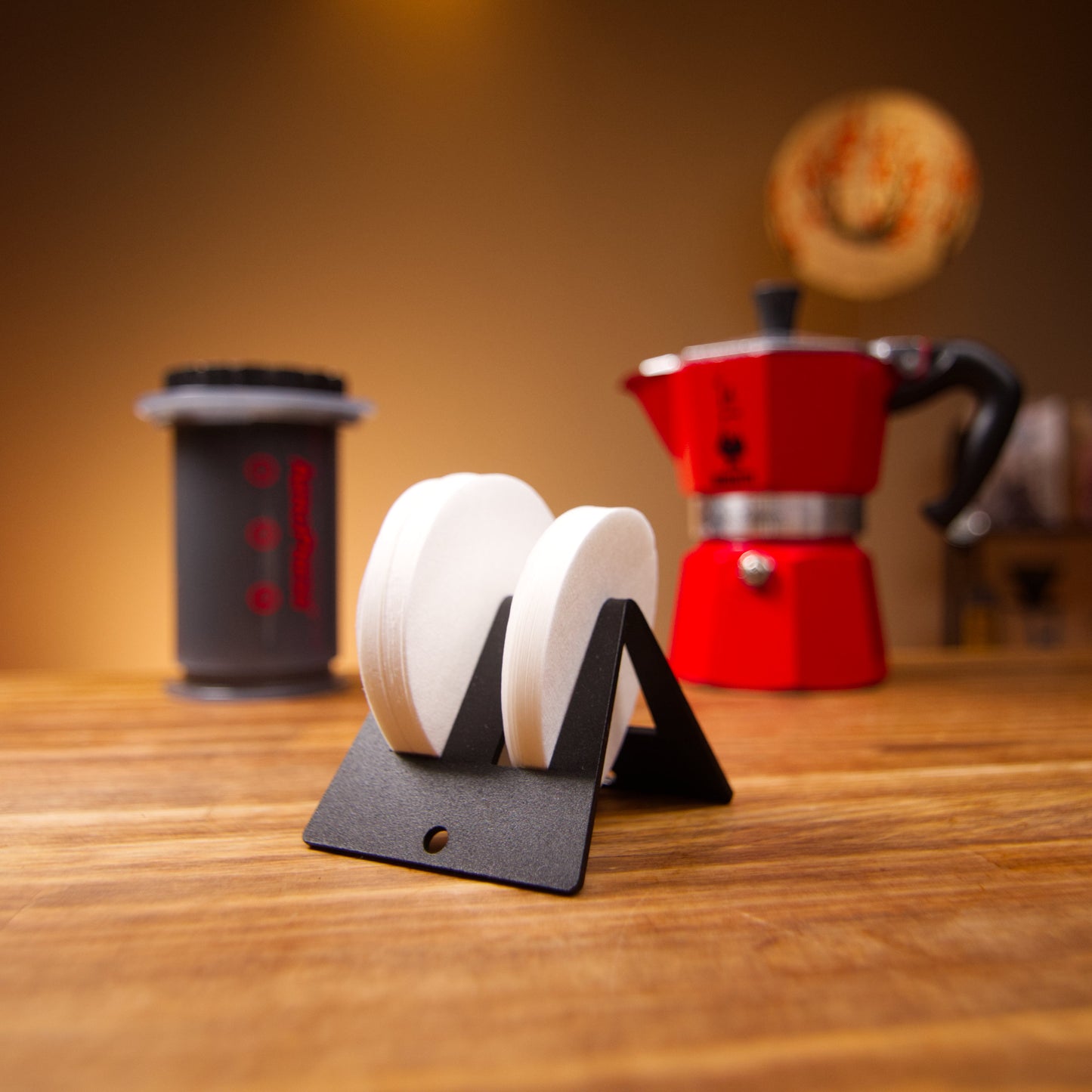 Coffee Filter Paper Puck Screen Holder for Espresso, AeroPress, XL