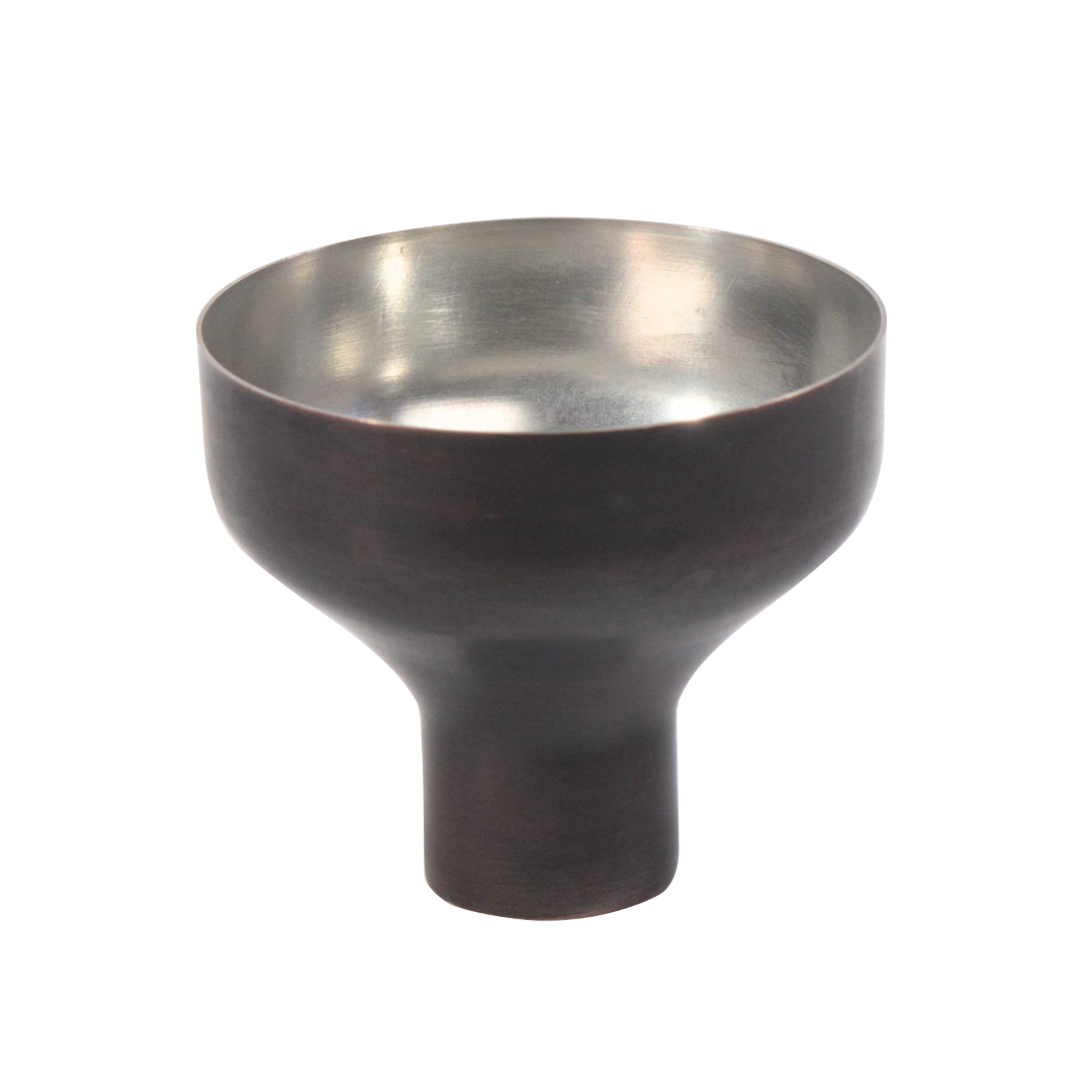 Copper dosing funnel for Turkish coffee