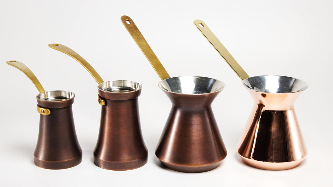 How to choose Turkish coffee pot - different sizes