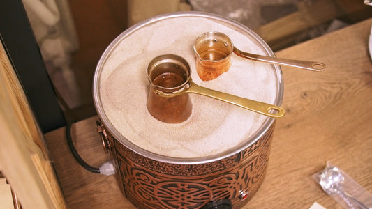 Turkish Coffee in Sand - Heartwarming beverage