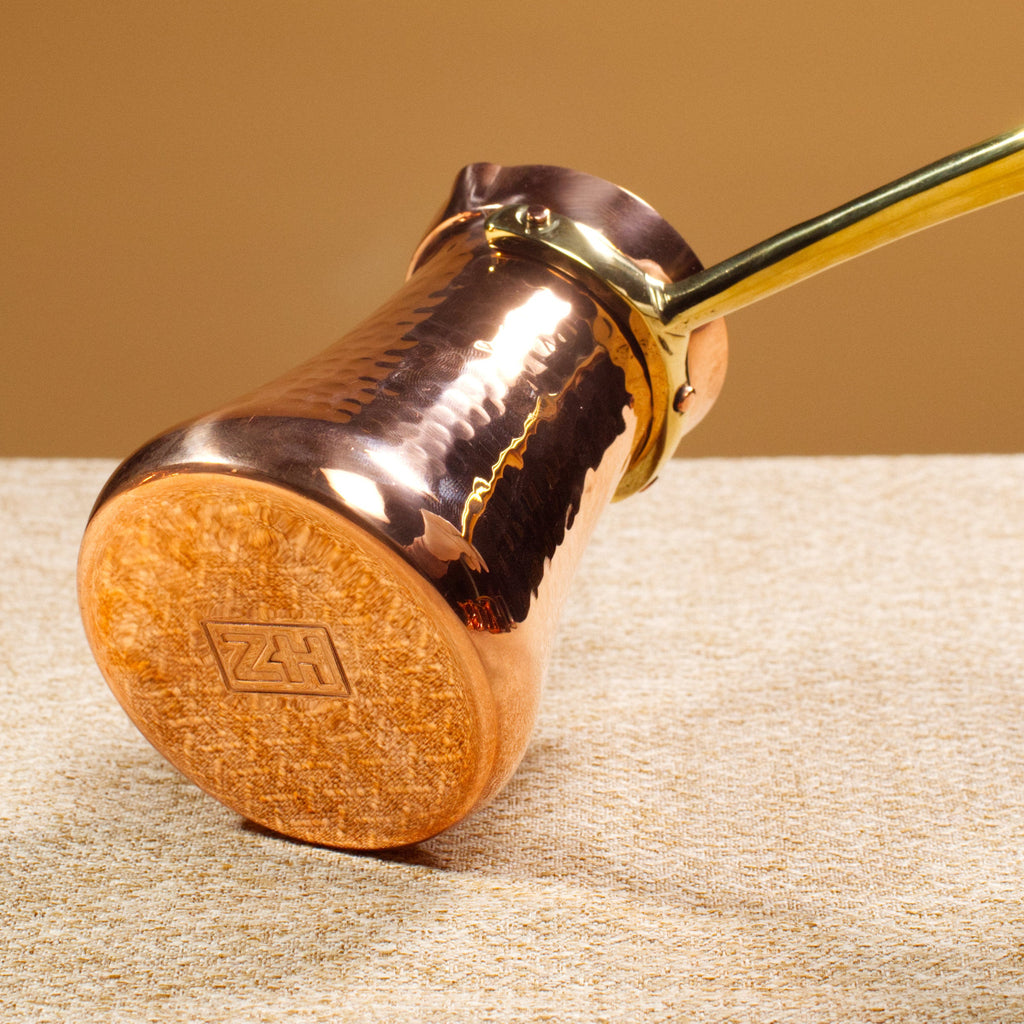 Copper Turkish coffee pot - up to 140 ml