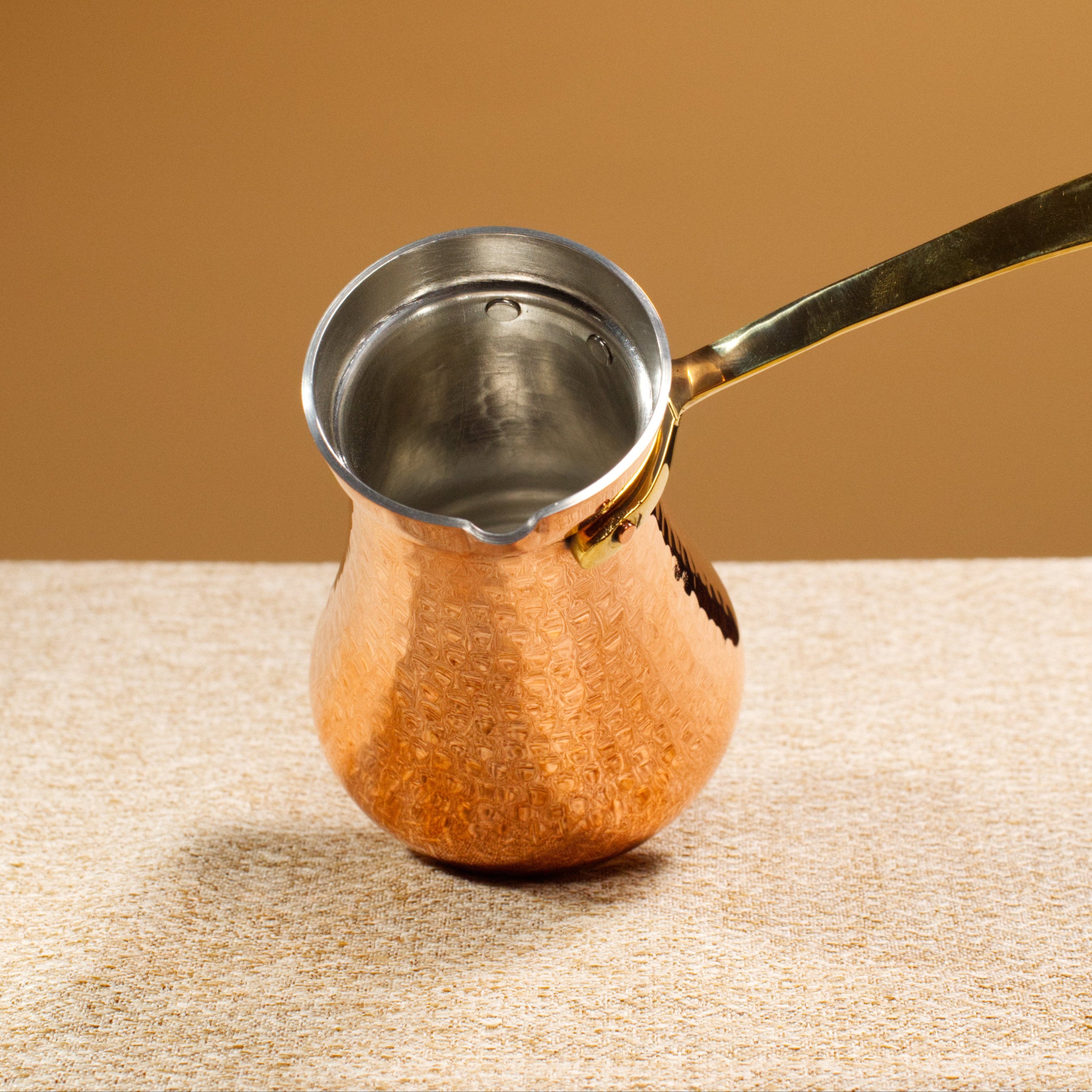 Copper Turkish coffee pot - up to 140 ml