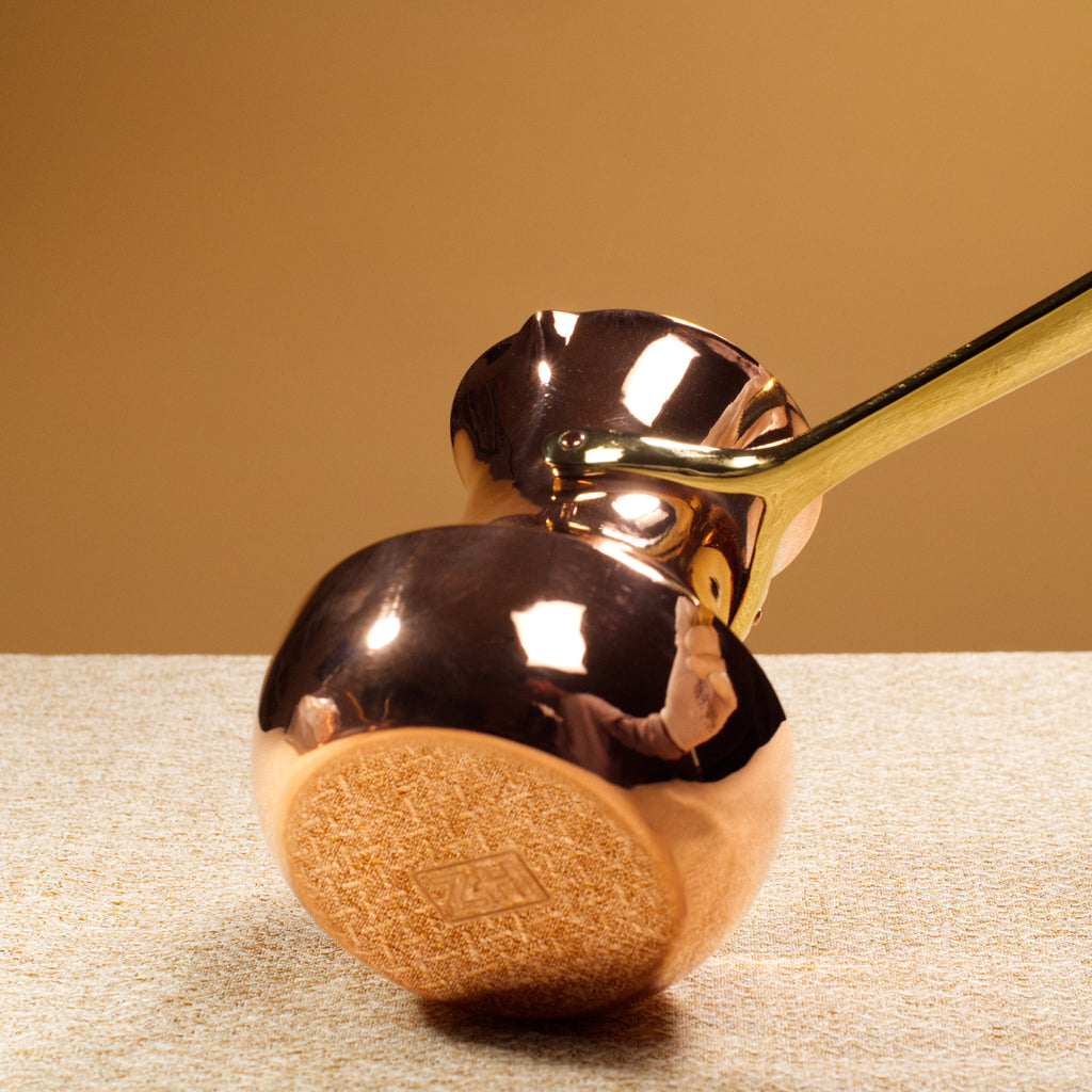Copper Turkish coffee pot - up to 380 ml