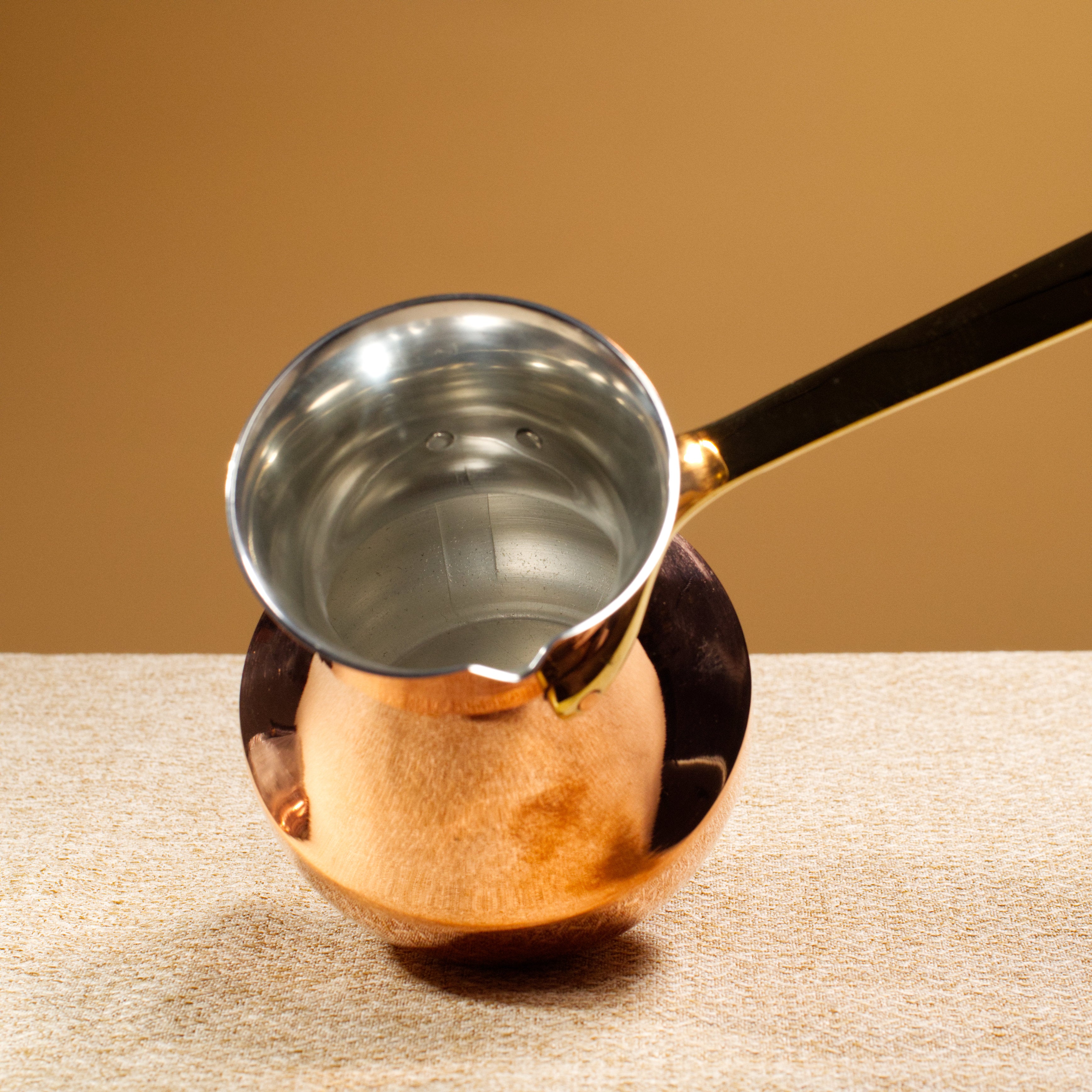Copper Turkish coffee pot - up to 380 ml