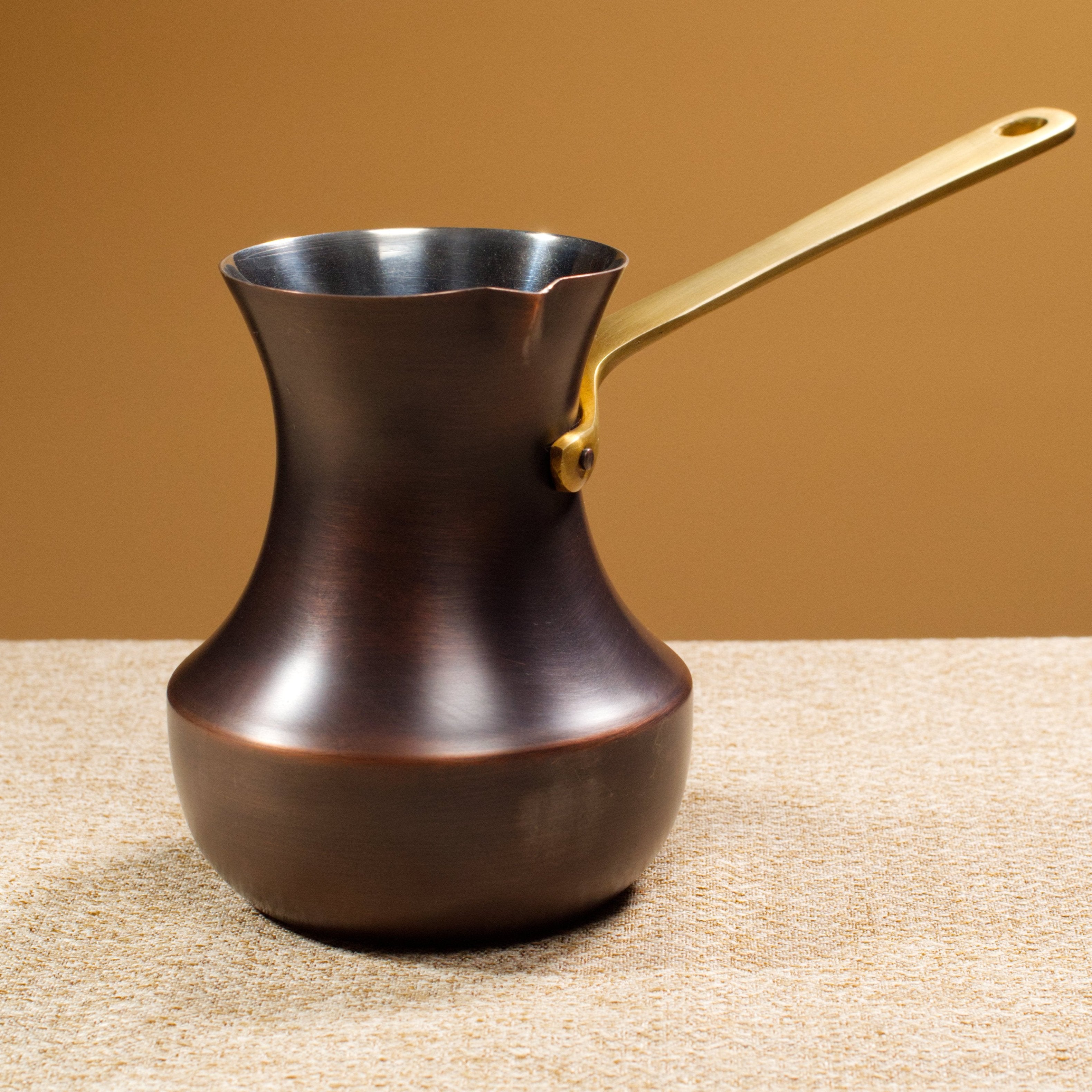 Turkish coffee copper pot, copper patina coffee pot, copper patina turkish cezve - outlets 120 ml / 4 oz