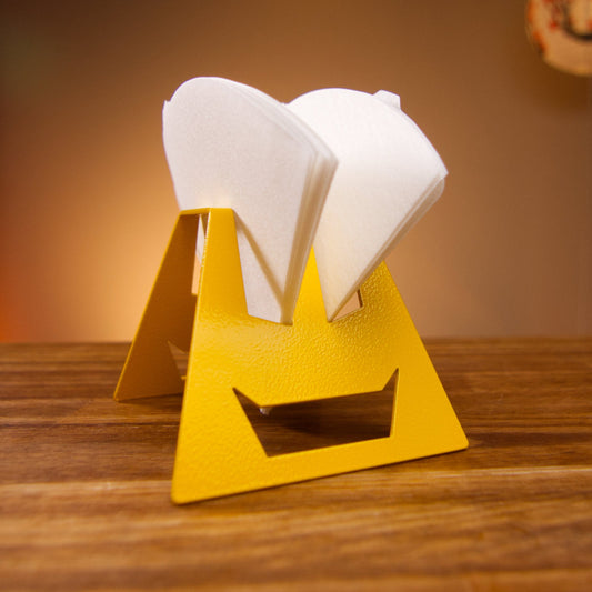 Ergonomic Coffee Filter Holder for V60, #2, #4 Yellow