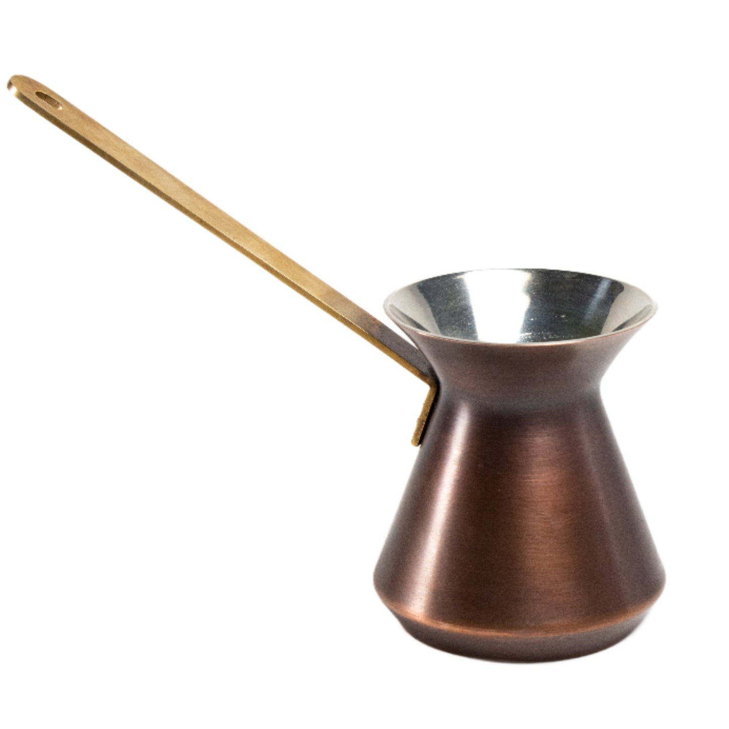 Copper Turkish coffee pot for 2-3 cups (270 ml) patina