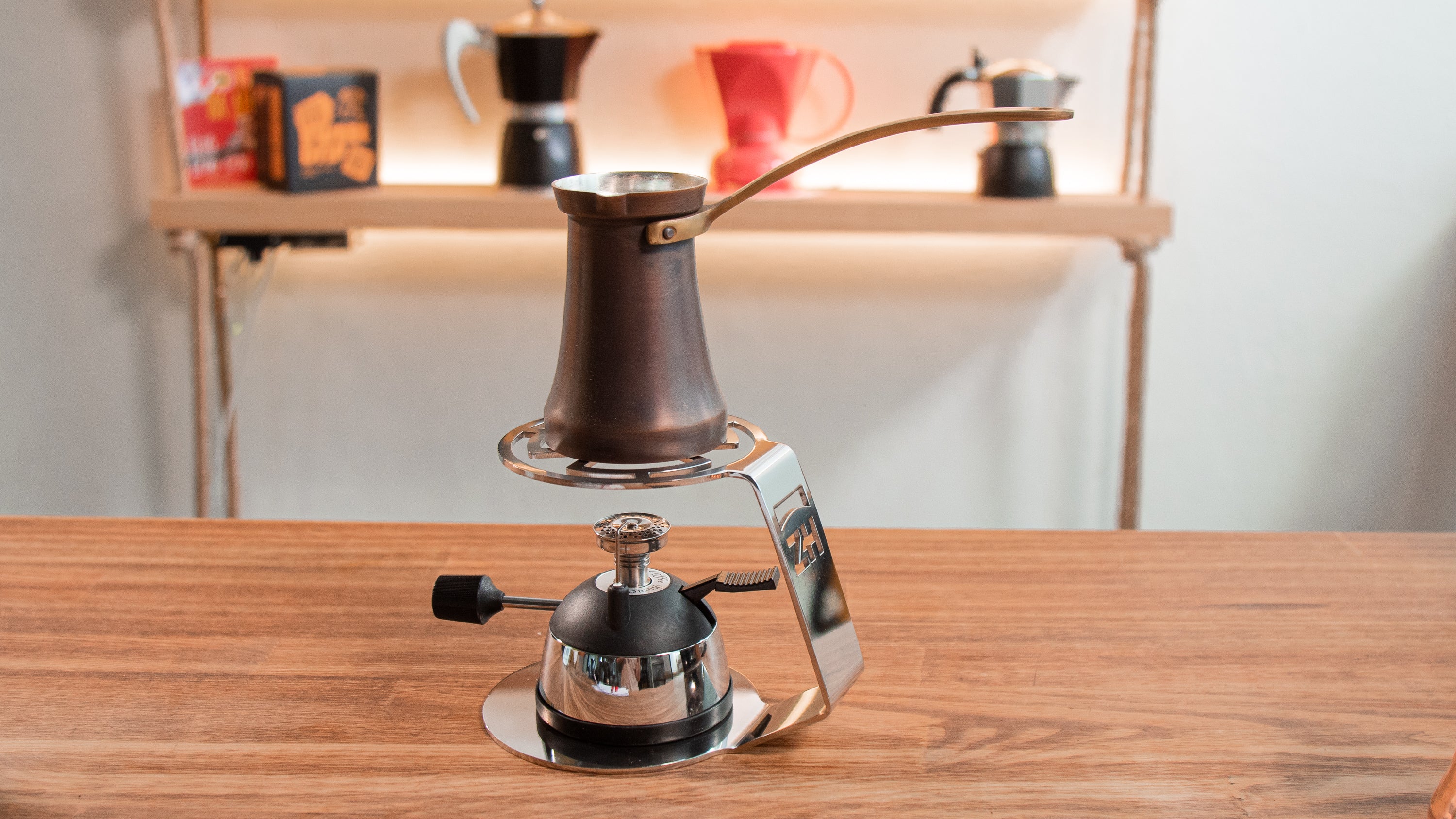 Copper Turkish coffee pot - up to 140 ml