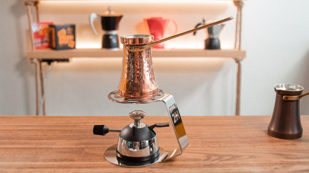 Copper Turkish coffee pot - up to 140 ml