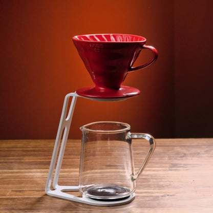 Pour Over Coffee Stand BOLD II (White) - For Hario V60, Switch, Origami