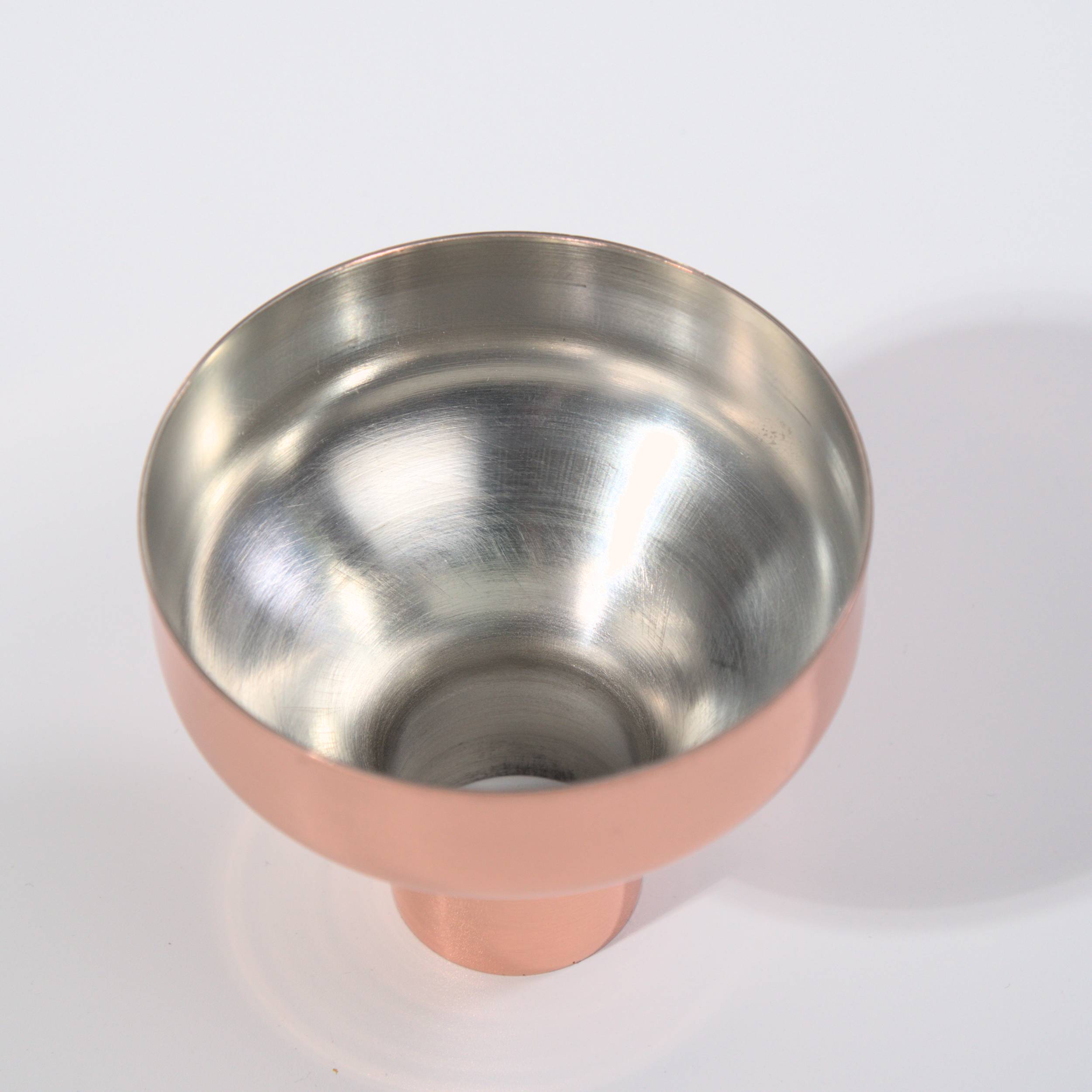 Copper dosing funnel for Turkish coffee