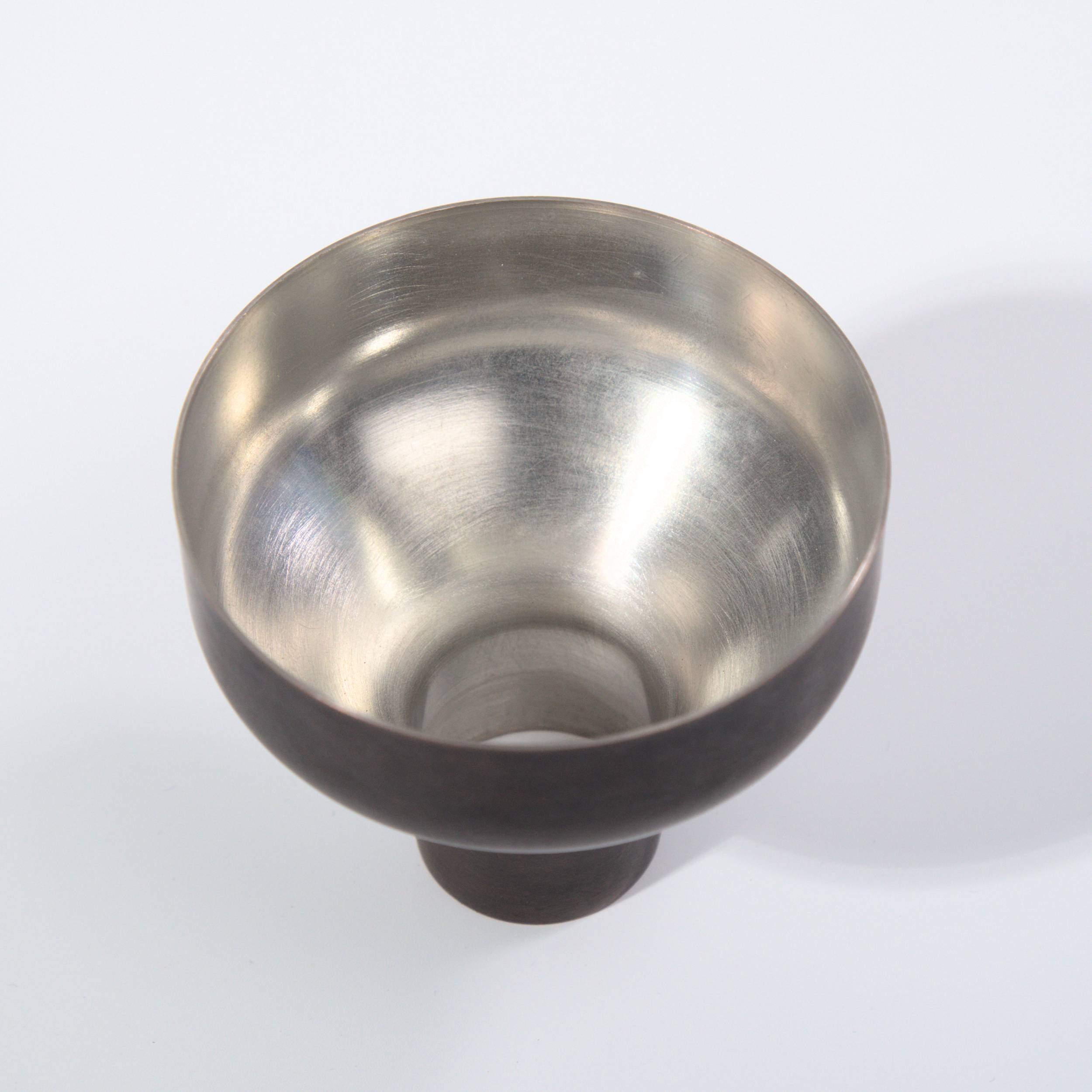 Copper dosing funnel for Turkish coffee