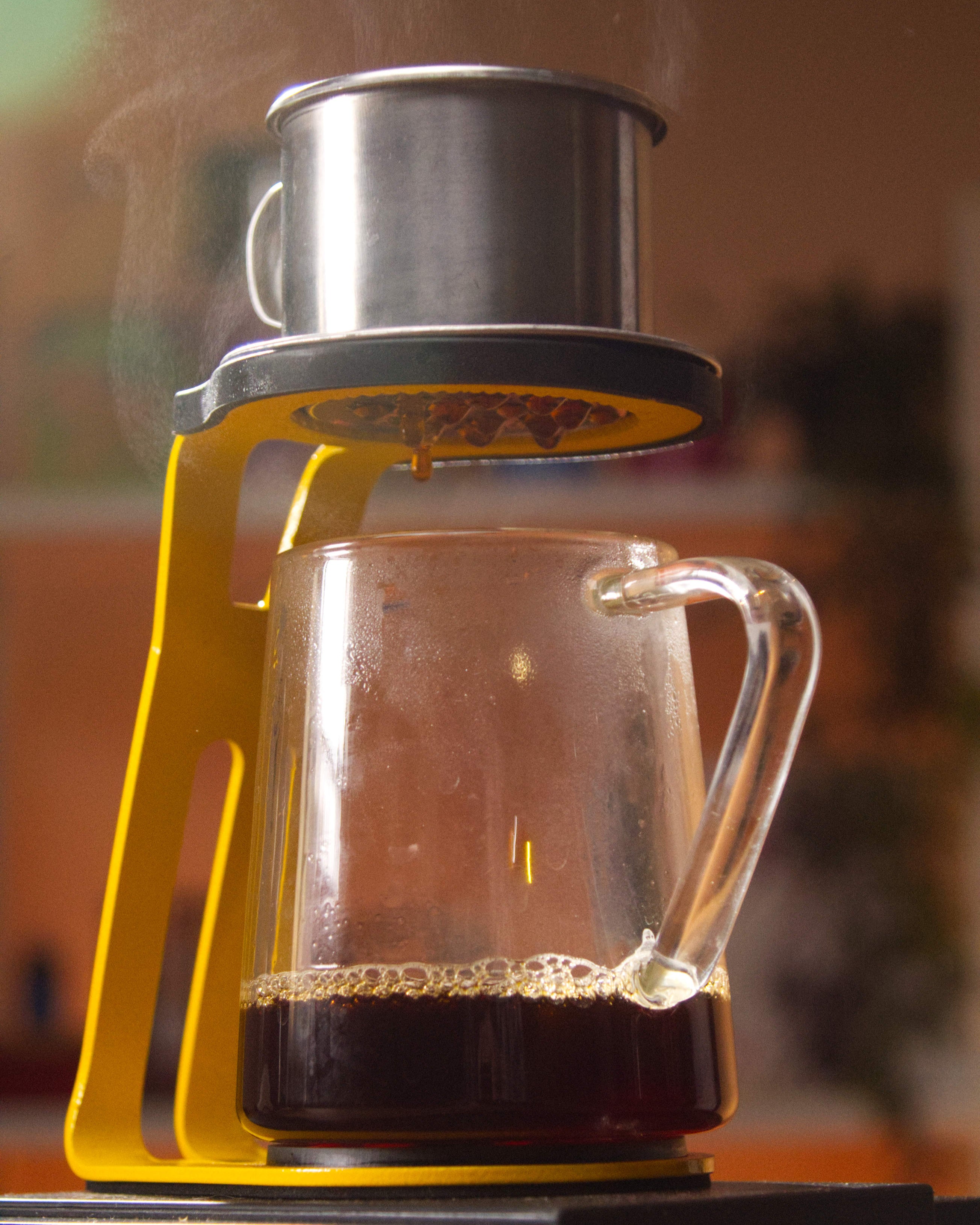 Pour Over Coffee Stand BOLD II Yellow