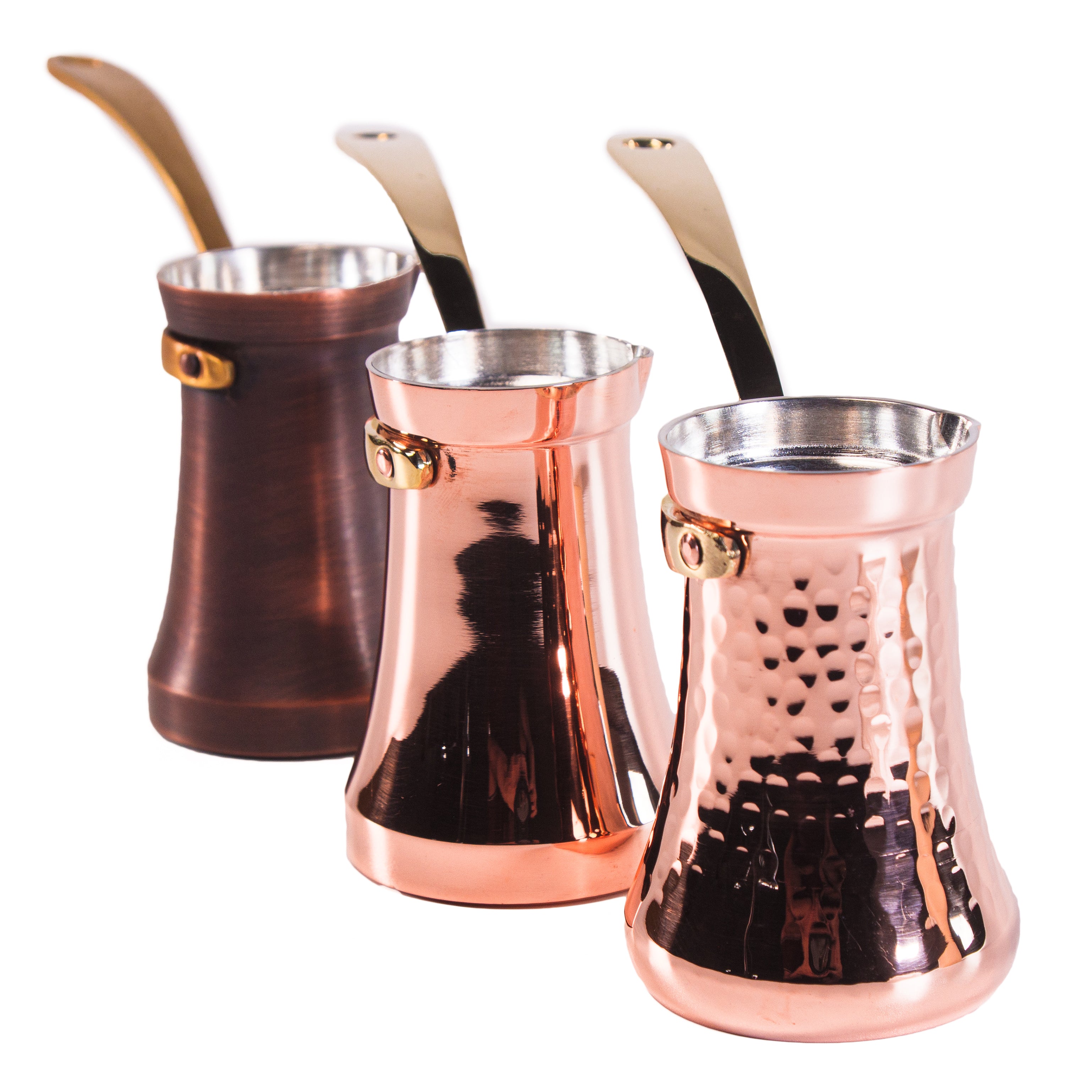 Copper Turkish coffee pot - up to 140 ml