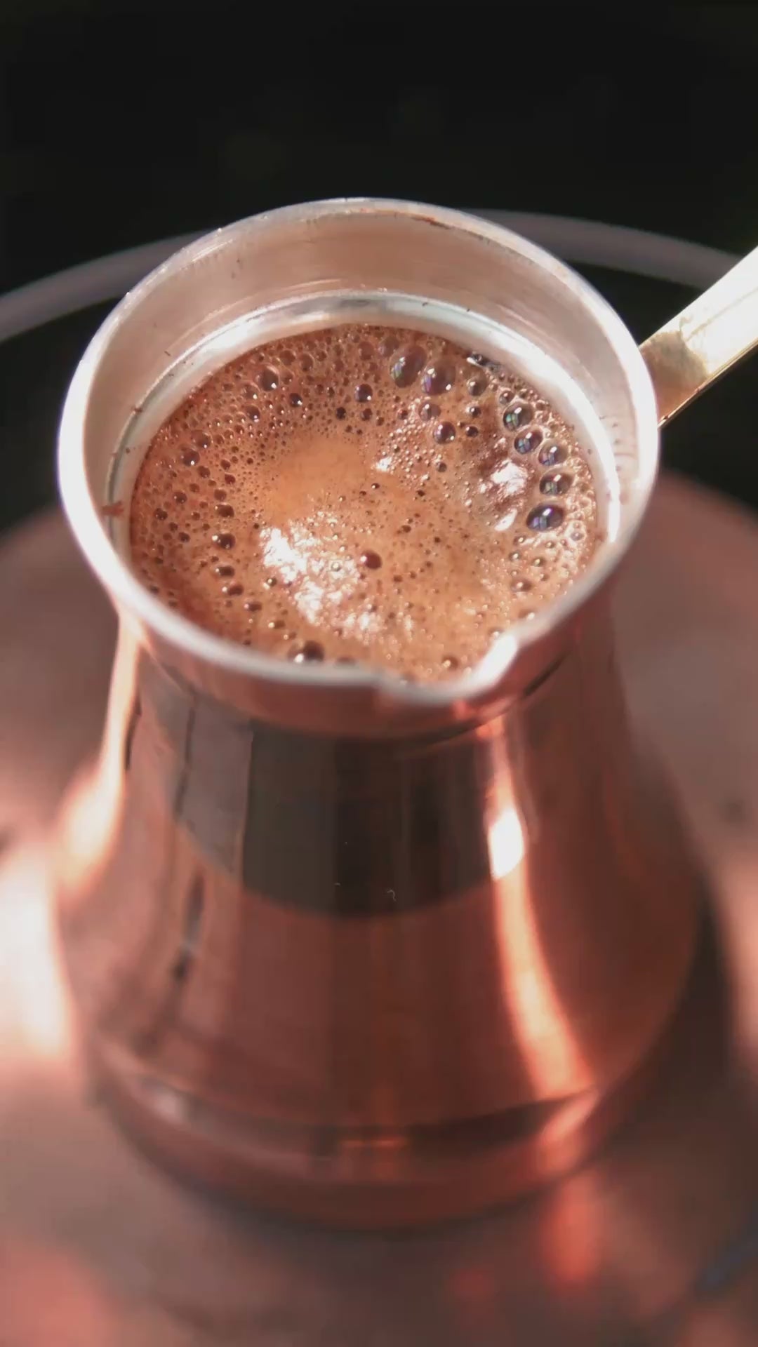 Copper Turkish coffee pot - up to 80 ml