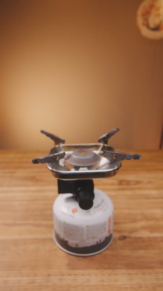 Stainless steel adapter for gas / camping stove